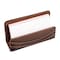 Dacasso Chocolate Brown Leather Business Card Holder AG-3407 - alternate 3